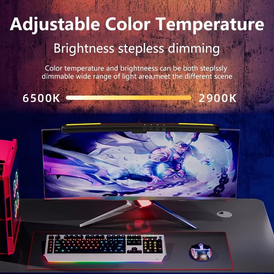 Barre lumineuse d'écran LED – sans reflet – RGB