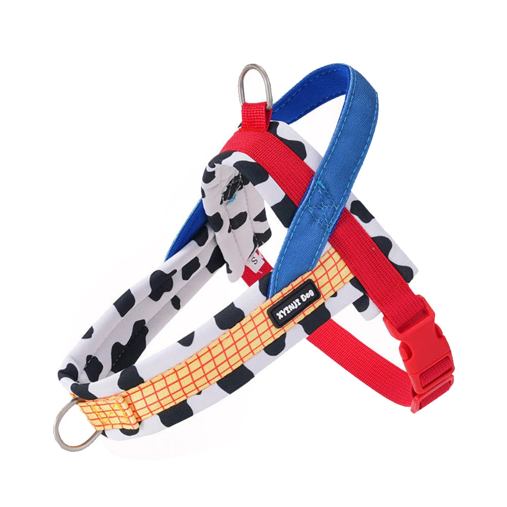 Harnais anti-traction réglable pour chien + laisse