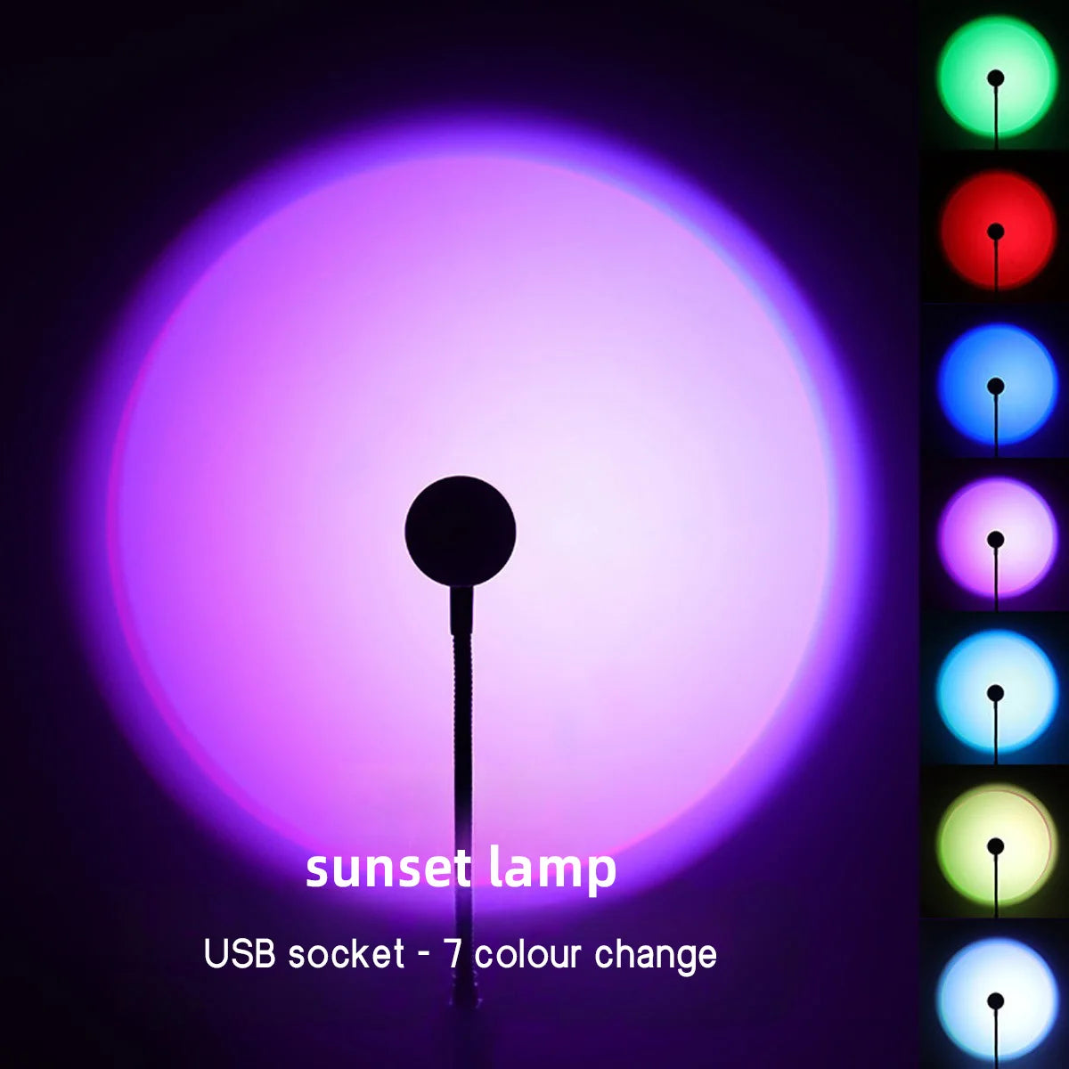 Lampe coucher de soleil – veilleuse d'ambiance USB