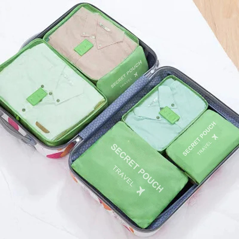 Cubes de rangement de voyage à compression – lot de 6