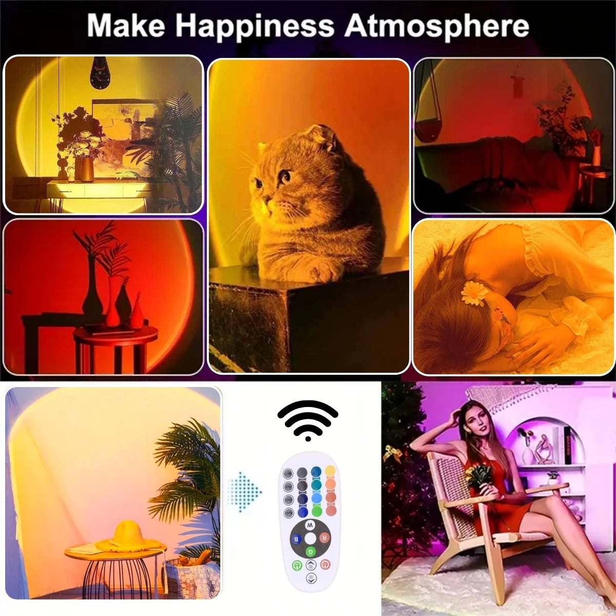 Lampe coucher de soleil – veilleuse d'ambiance USB