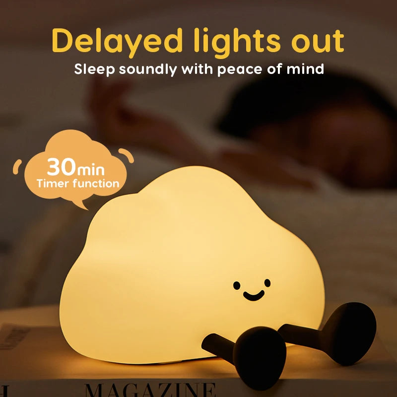 Veilleuse enfant en silicone – animal lumineux tactile – RGB