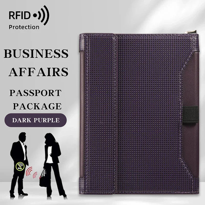 Pochette passeport anti-RFID – tour de cou
