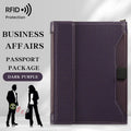 Pochette passeport anti-RFID – tour de cou