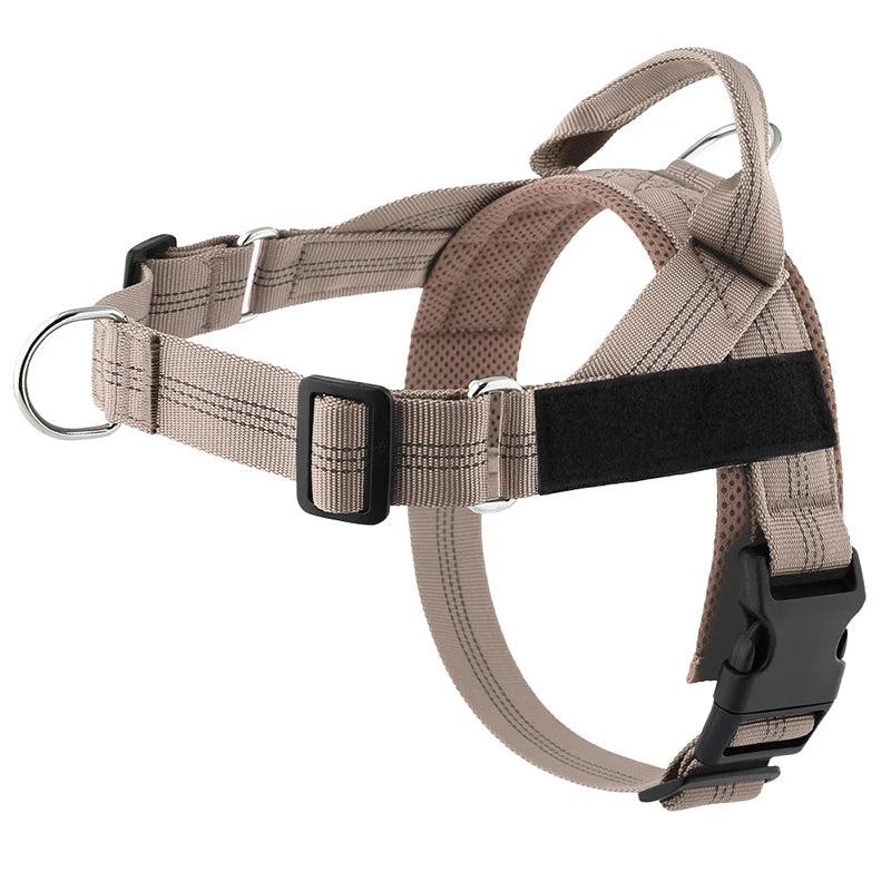 Harnais anti-traction réglable pour chien + laisse