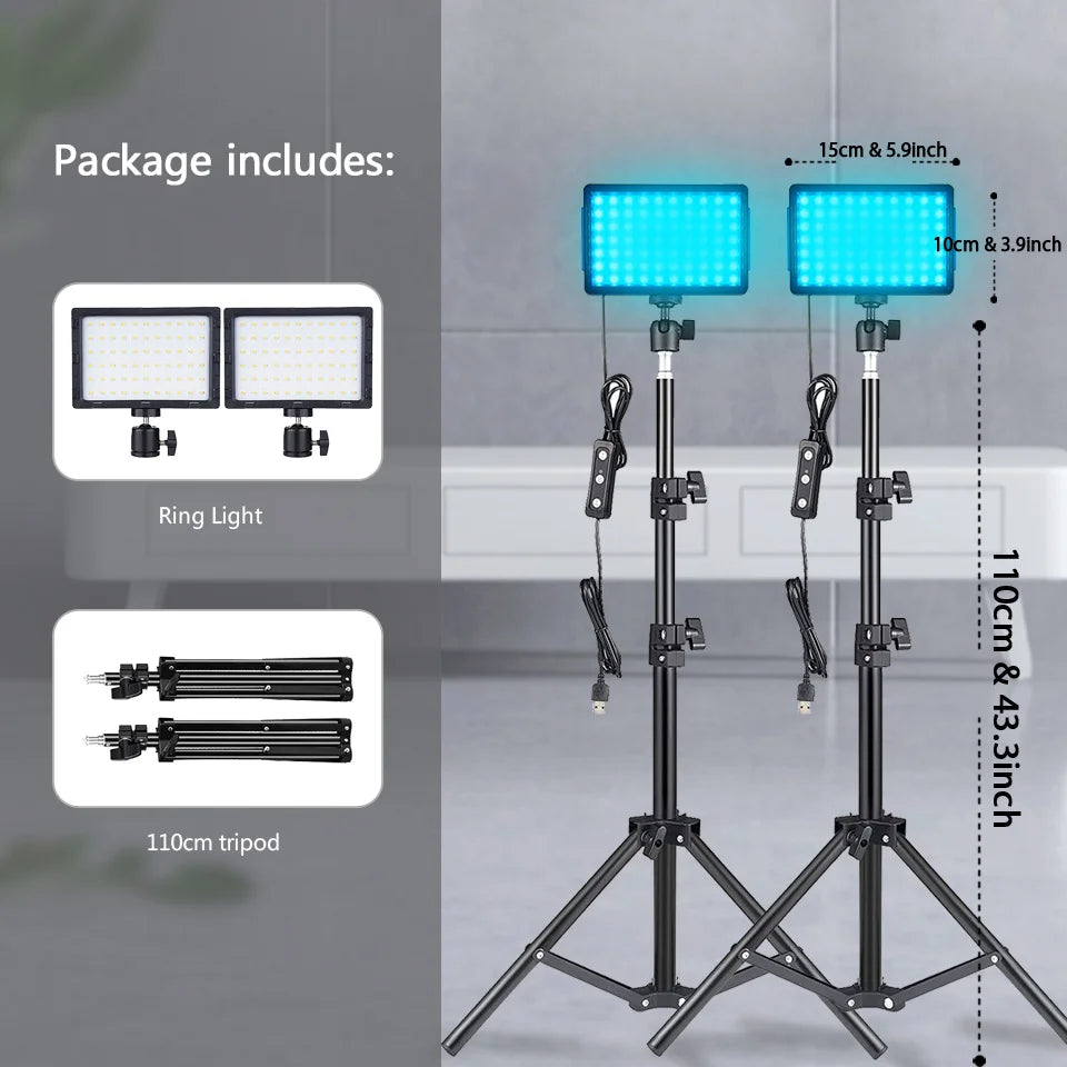 Kit d'éclairage studio LED – photo & vidéo – RGB