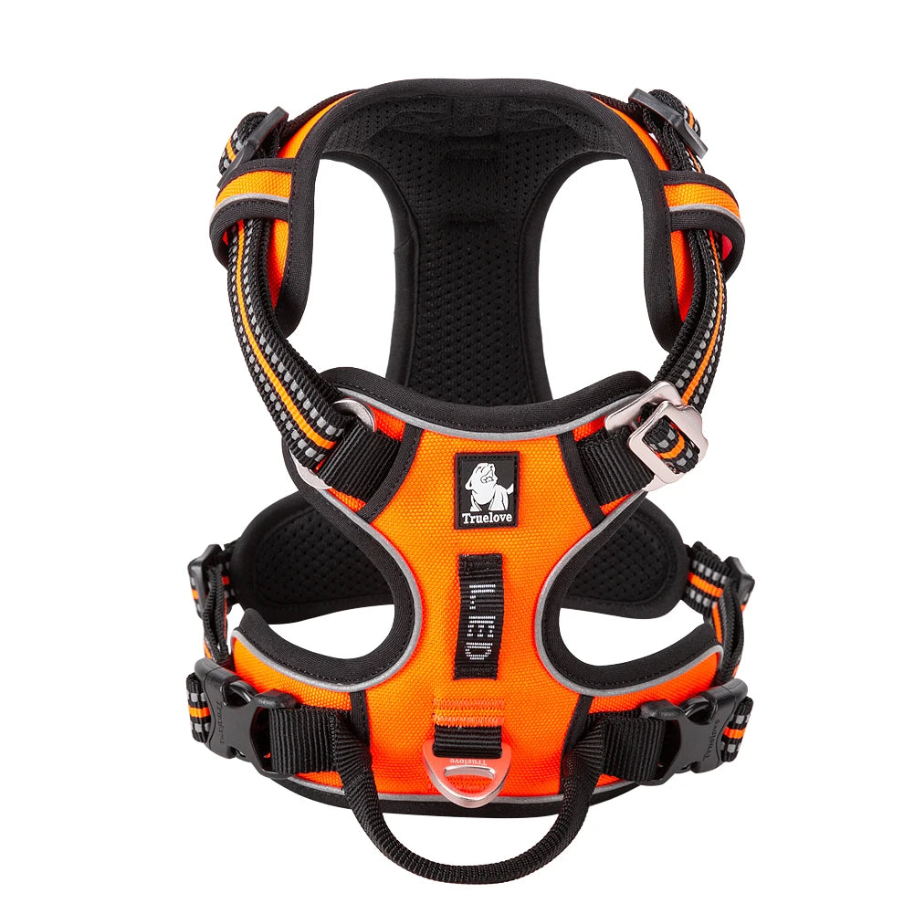 Harnais anti-traction réglable pour chien + laisse
