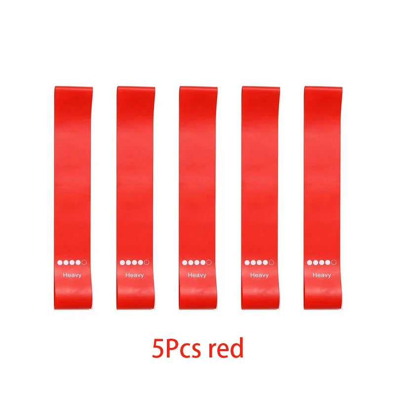 Bandes de résistance élastiques – set fitness – lot de 5
