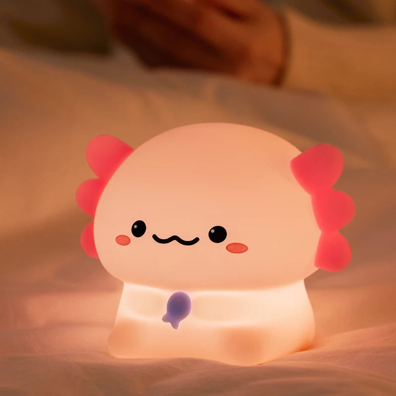 Veilleuse bébé en silicone – lumière douce tactile