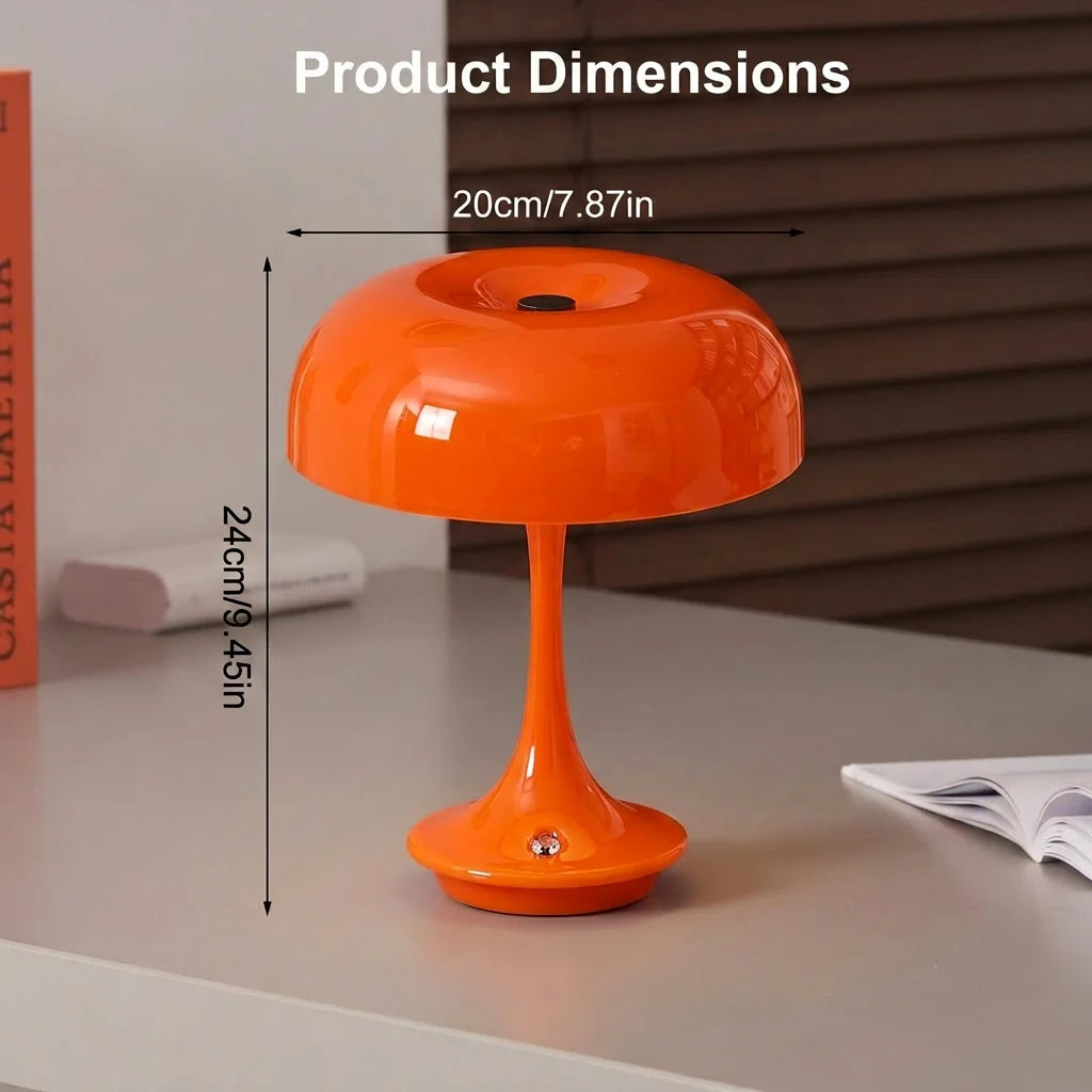 Lampe champignon LED sans fil – lampe d'ambiance tactile (3 couleurs)