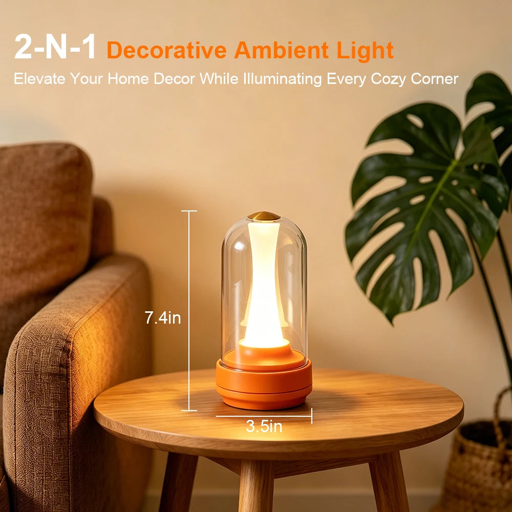 Lampe champignon tactile à intensité variable – lampe d'ambiance rechargeable
