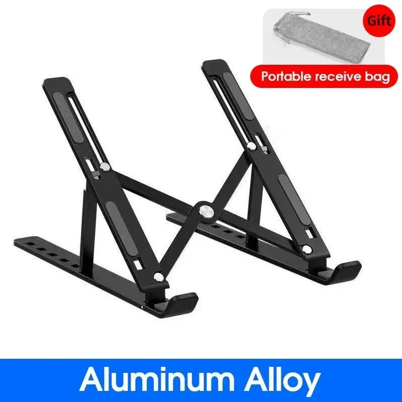 Support PC portable en aluminium pliable