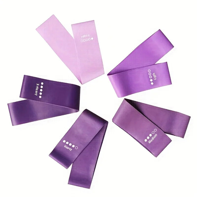 Bandes de résistance élastiques – set fitness – lot de 5