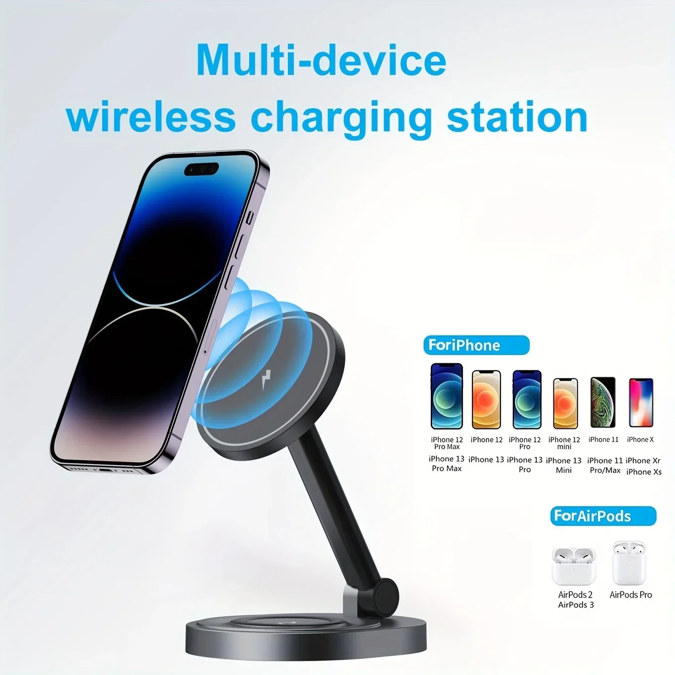Station de charge sans fil 3-en-1