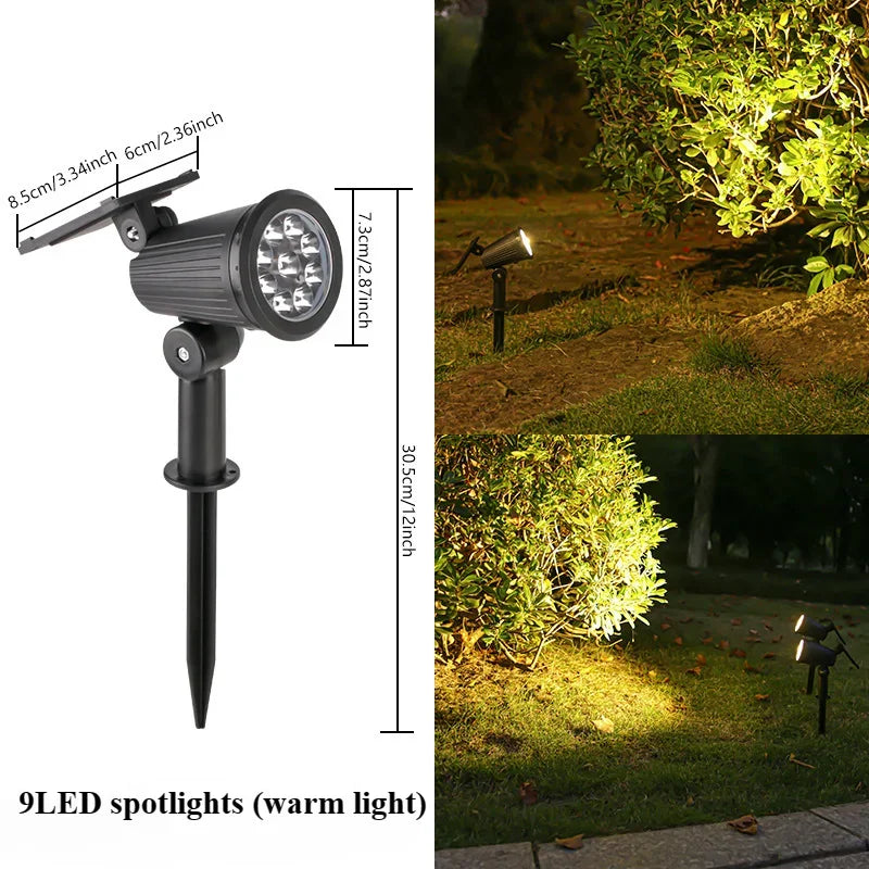 Éclairage solaire de jardin – étanche & sans fil