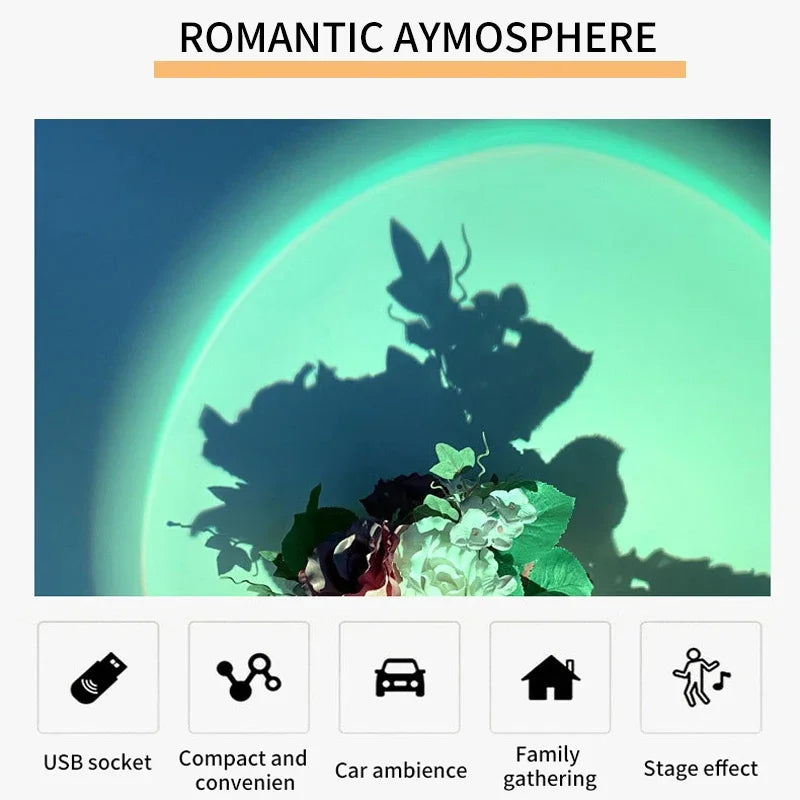Lampe coucher de soleil – veilleuse d'ambiance USB