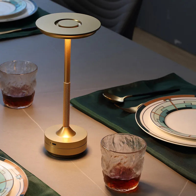 Lampe de table LED sans fil rechargeable – lampe d'ambiance tactile (USB-C)