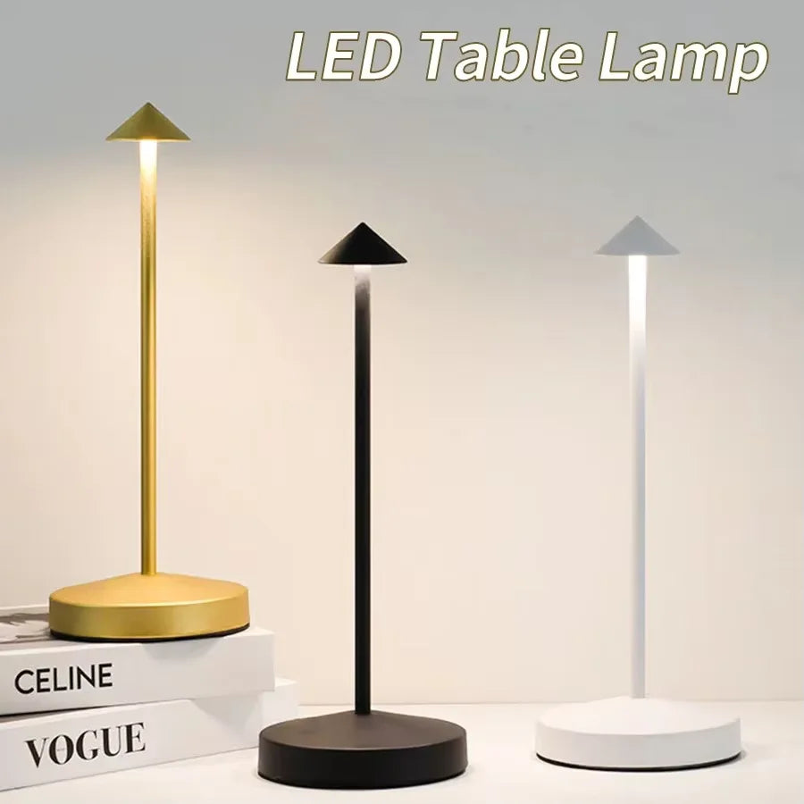 Lampe de table LED sans fil rechargeable – lumière d'ambiance USB
