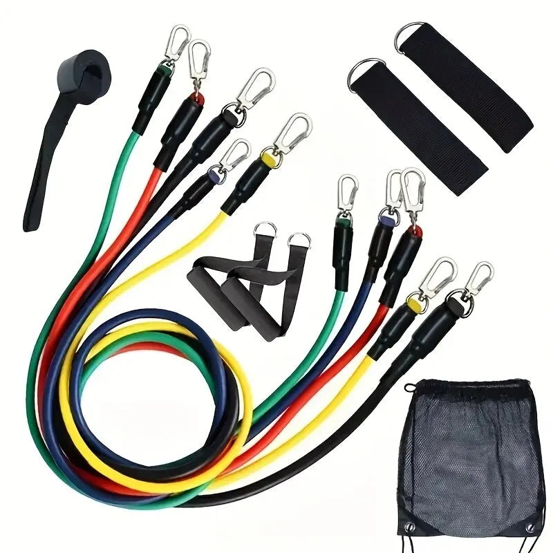 Bandes de résistance élastiques – set fitness – lot de 11