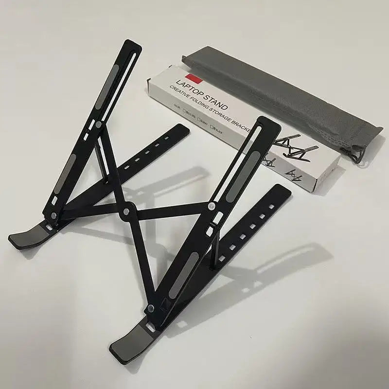 Support PC portable en aluminium pliable