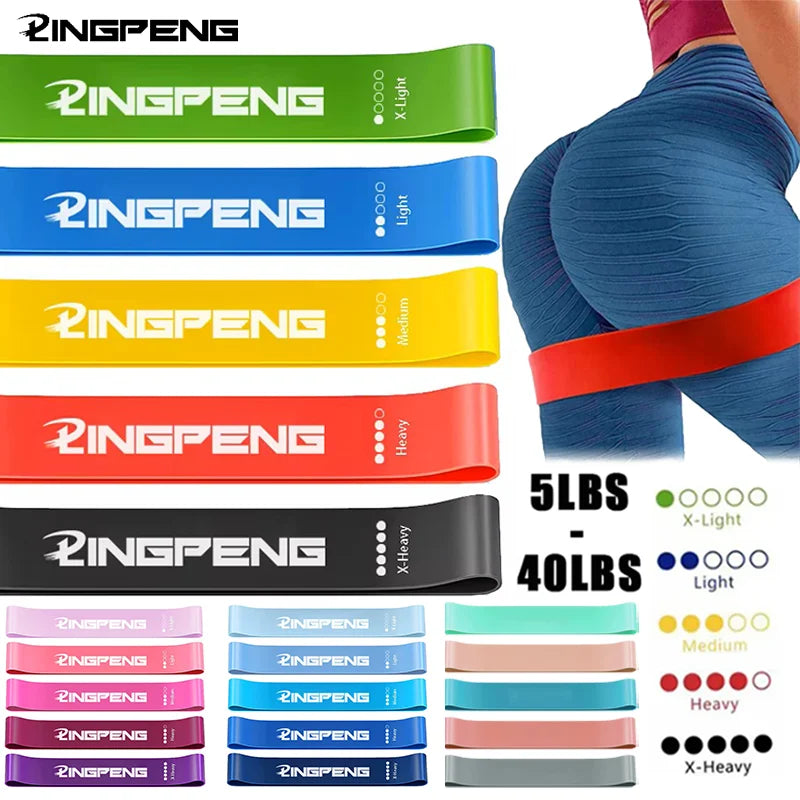 Bandes de résistance élastiques – set fitness – lot de 5