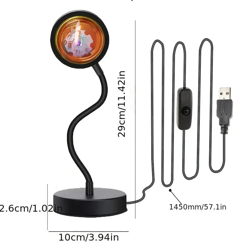 Lampe coucher de soleil – veilleuse d'ambiance USB