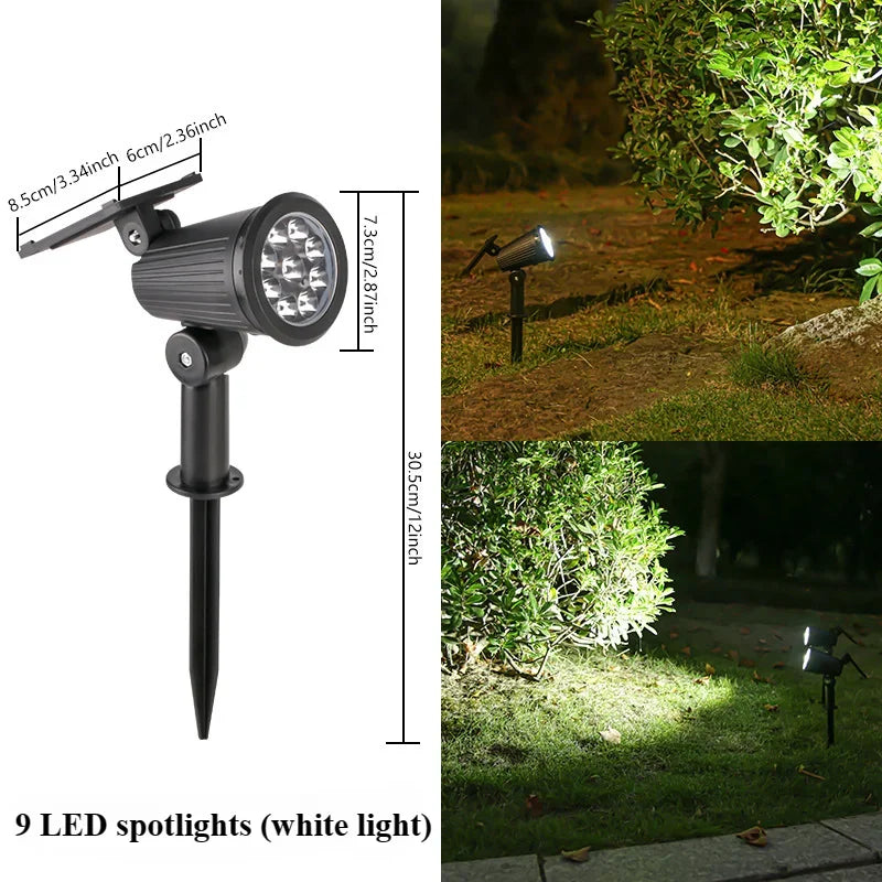 Éclairage solaire de jardin – étanche & sans fil