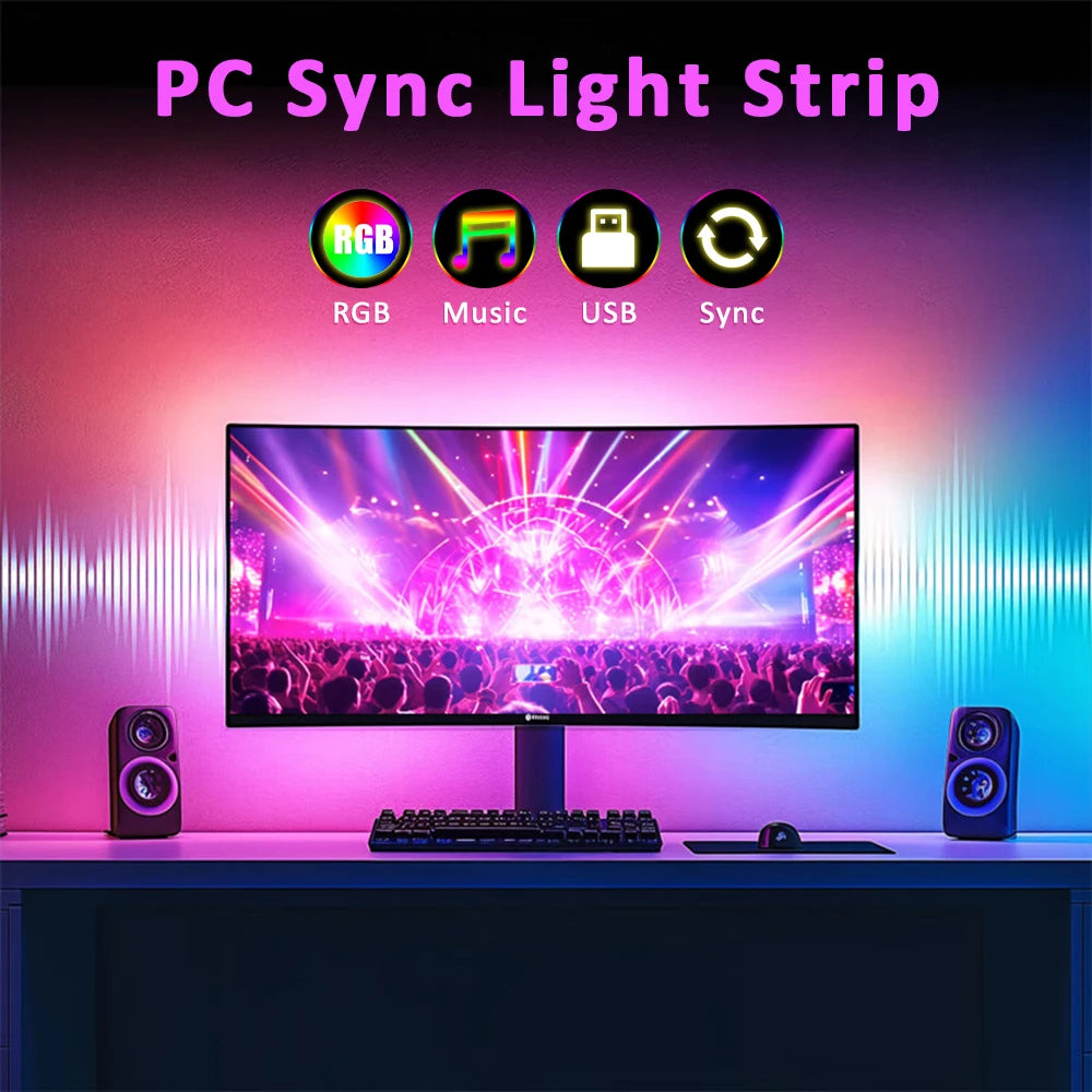 Barre lumineuse d'écran LED – sans reflet – RGB