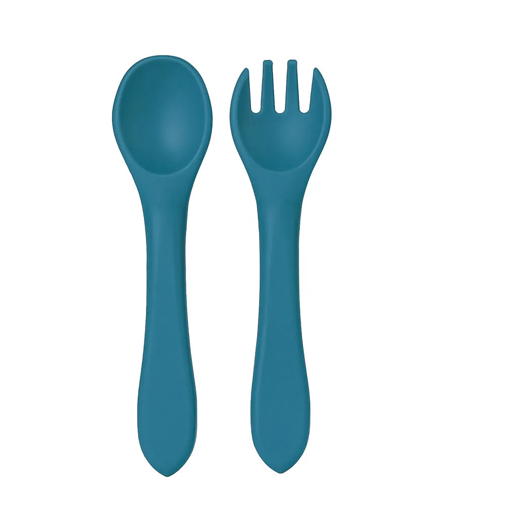 Set repas bébé en silicone – à ventouse