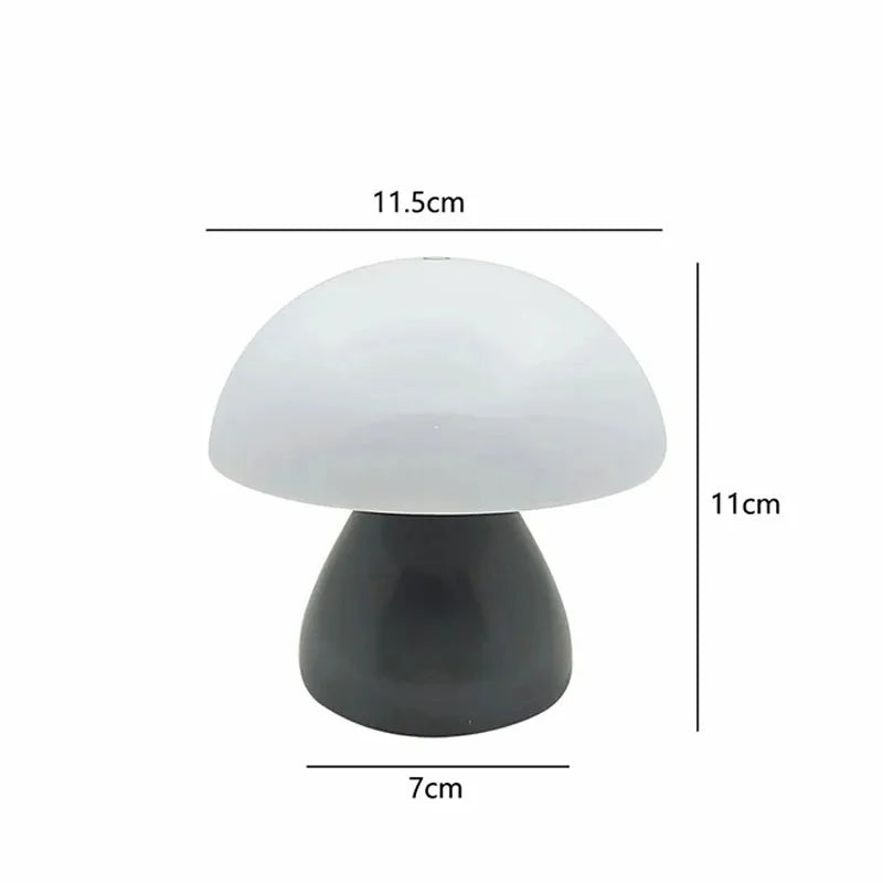 Petite lampe champignon LED tactile – veilleuse rechargeable
