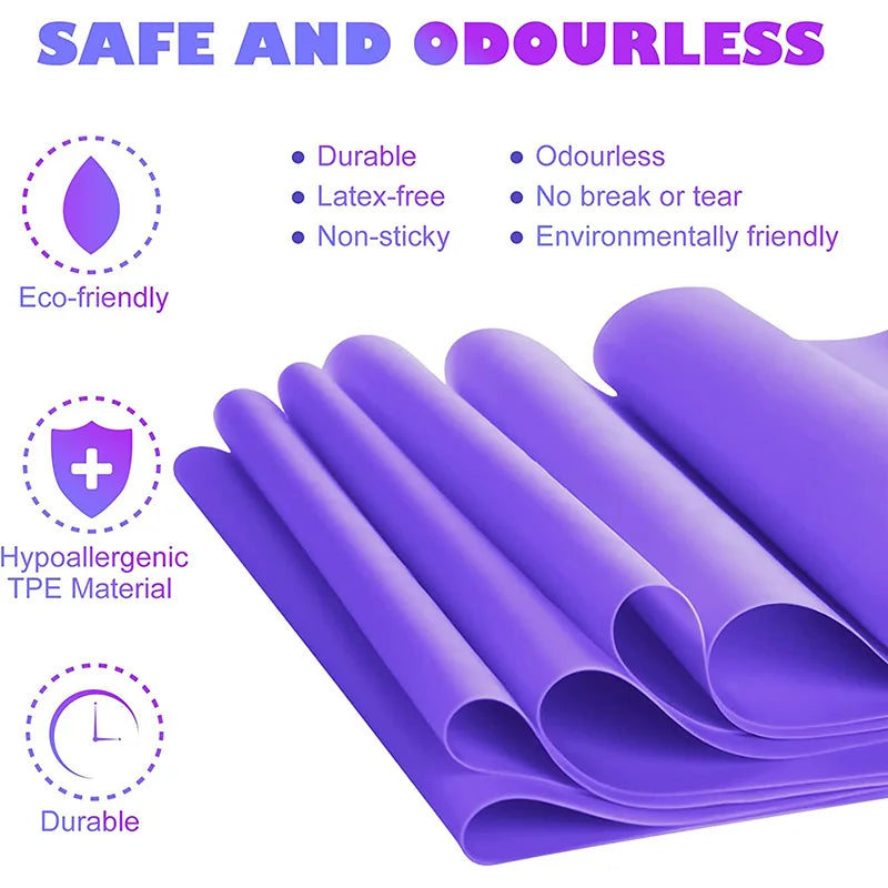 Bandes de résistance élastiques – set fitness – lot de 4