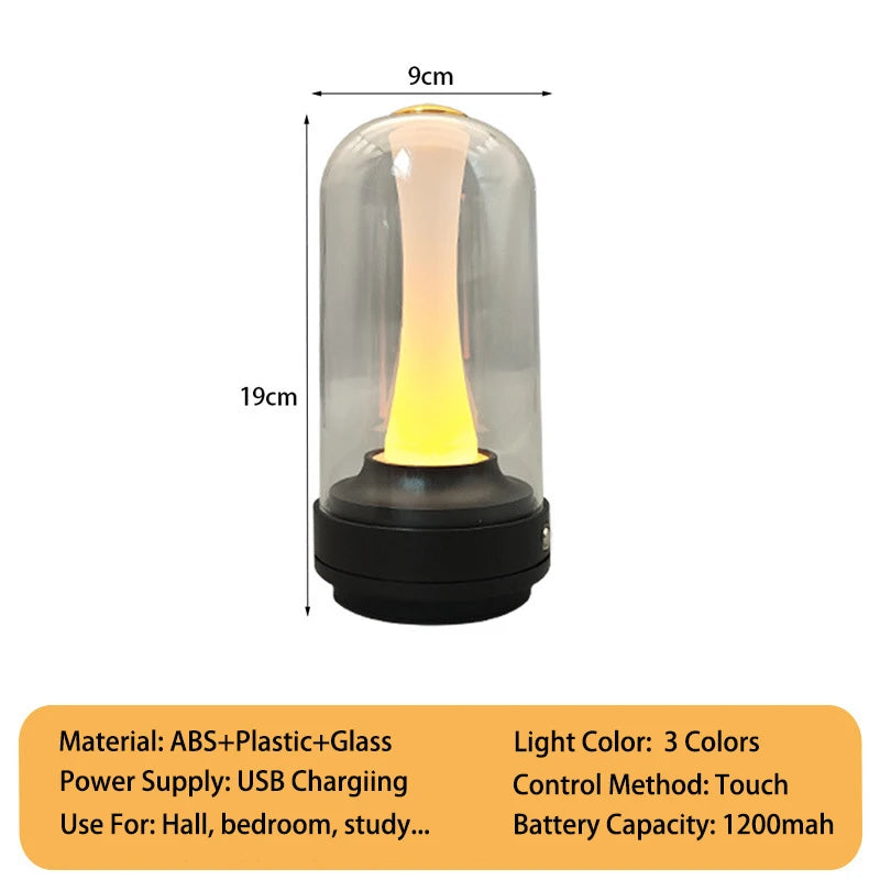 Lampe champignon tactile à intensité variable – lampe d'ambiance rechargeable