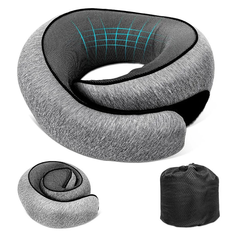 Coussin de cou de voyage à mémoire de forme