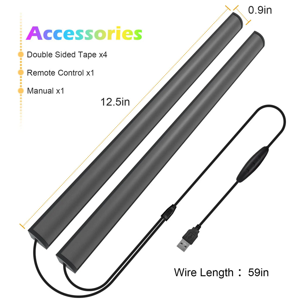 Barre lumineuse d'écran LED – sans reflet – télécommande