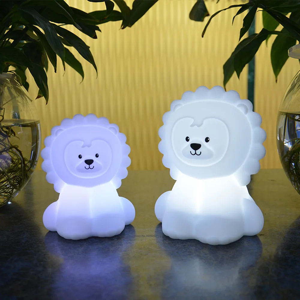 Veilleuse bébé en silicone – lumière douce tactile