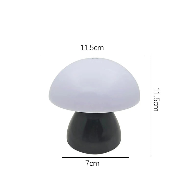 Lampe champignon LED sans fil – veilleuse tactile rechargeable