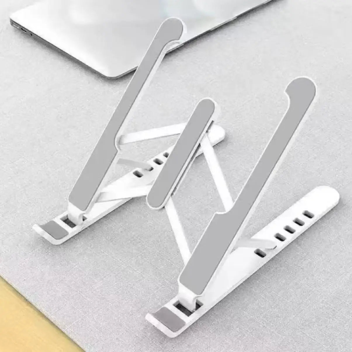 Support PC portable en aluminium pliable