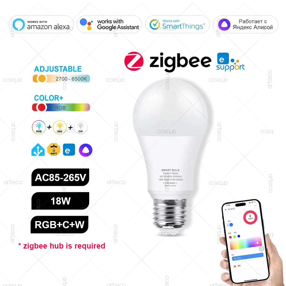 Ampoule connectée WiFi – RGB