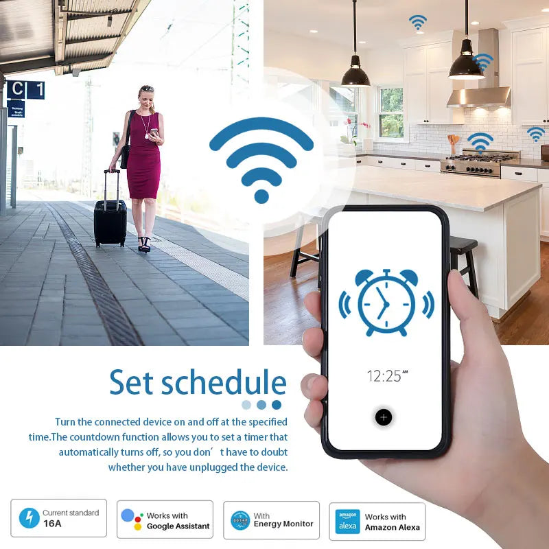 Prise connectée WiFi – suivi de consommation