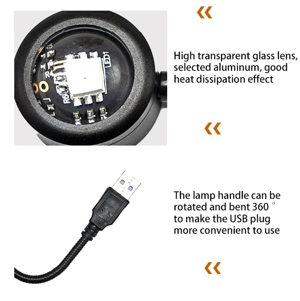 Lampe coucher de soleil – veilleuse d'ambiance USB
