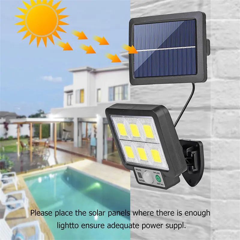 Éclairage solaire de jardin – étanche & sans fil