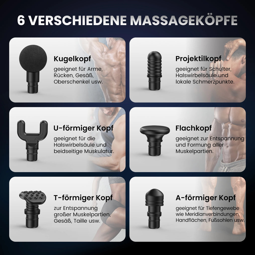 Pistolet de massage électrique – récupération – lot de 6