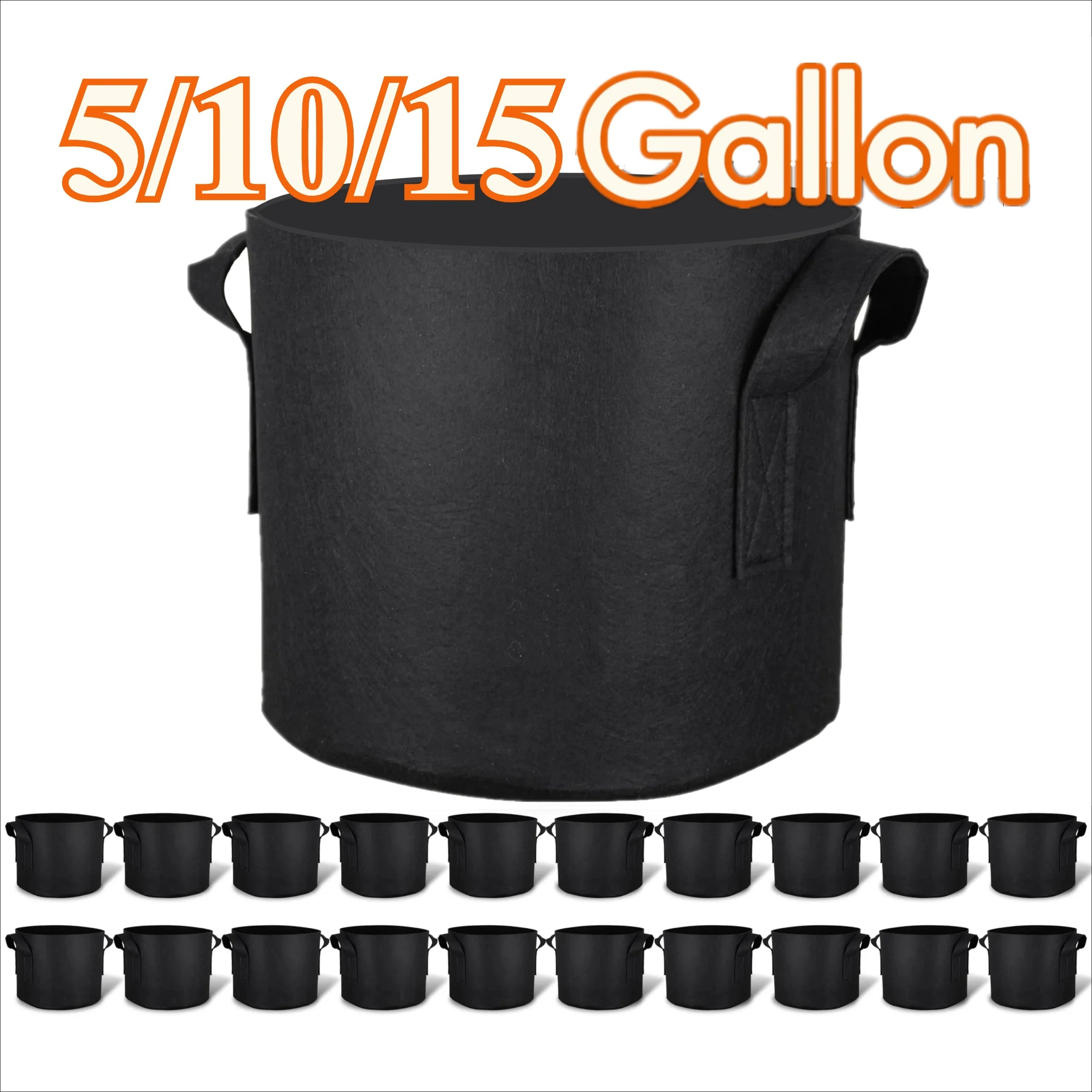 Sacs de culture en feutre – potager – lot de 20