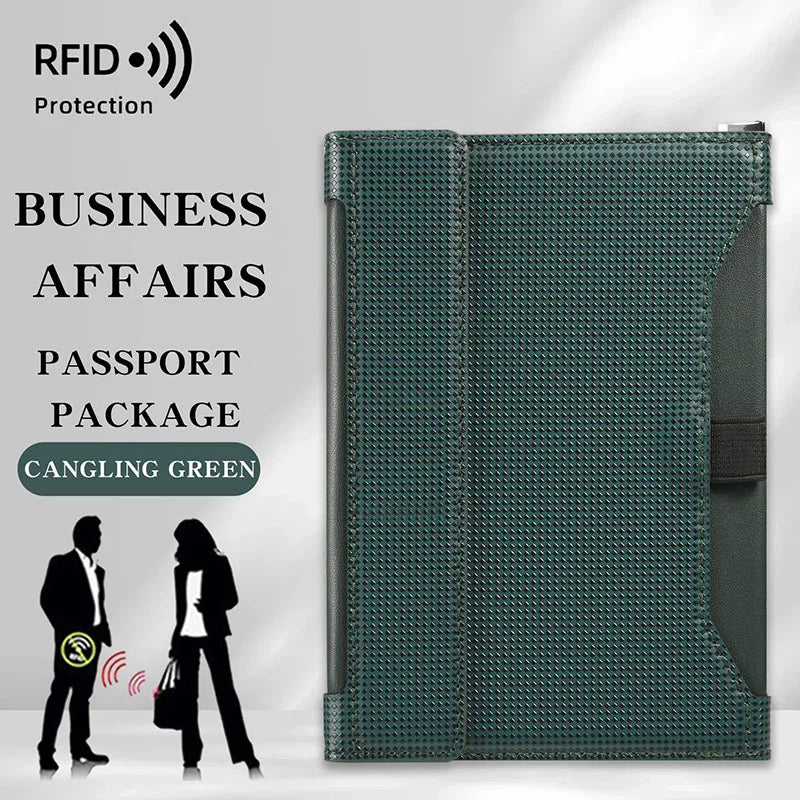 Pochette passeport anti-RFID – tour de cou