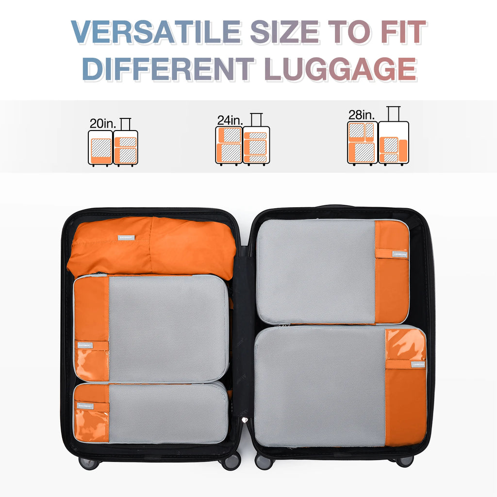 Cubes de rangement de voyage à compression
