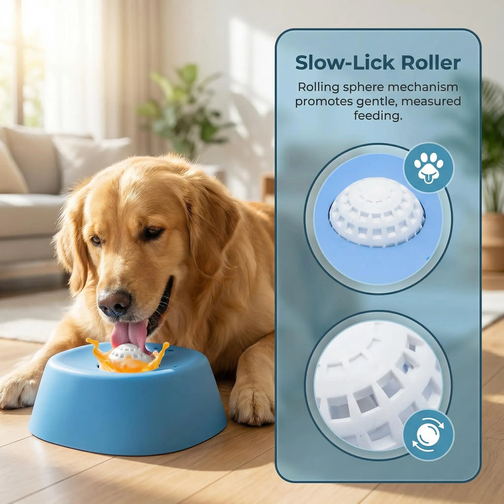 Gamelle anti-glouton pour chien & chat