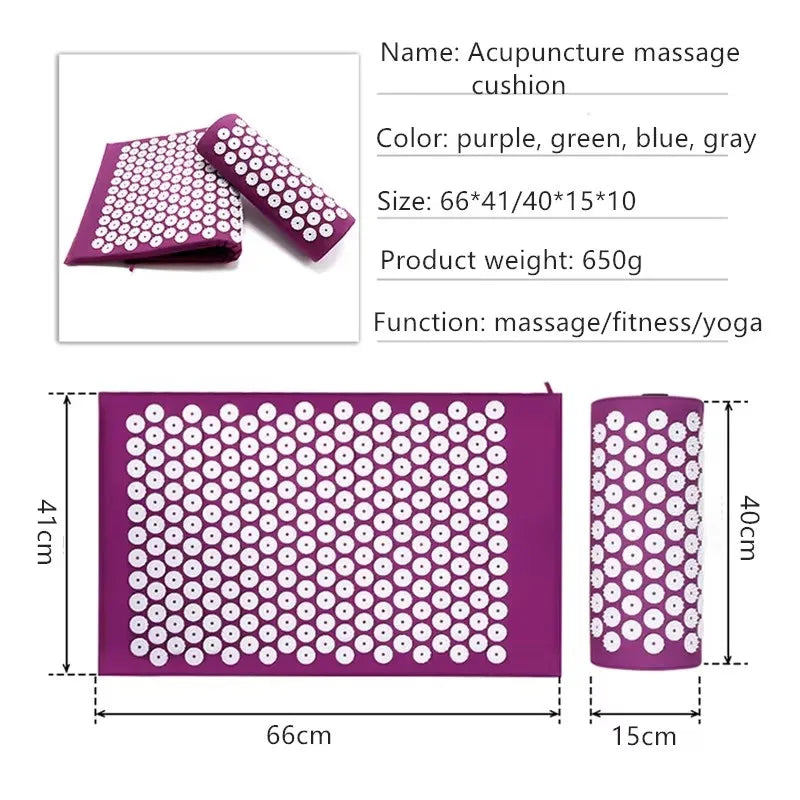 Tapis d'acupression + coussin – rituel détente
