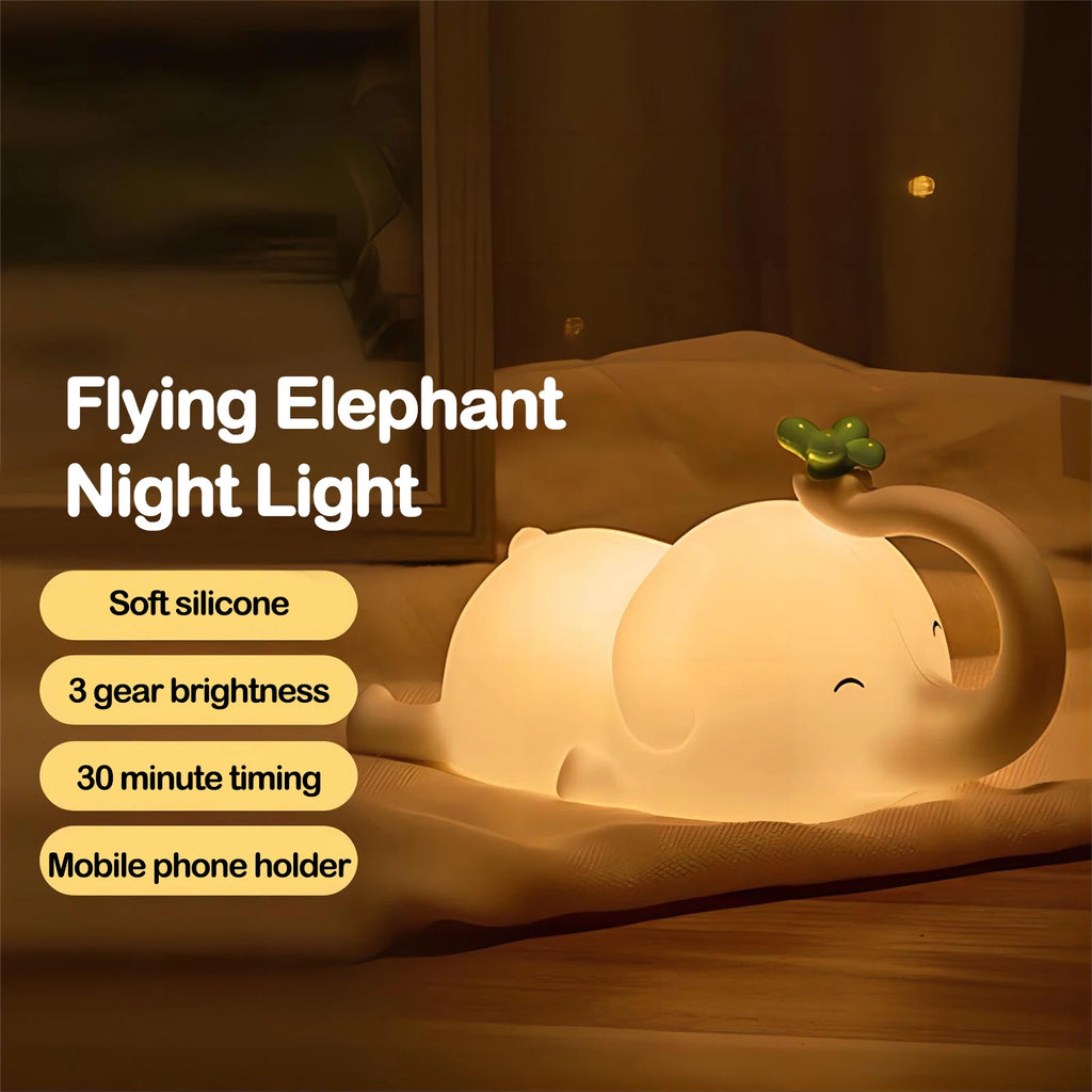 Veilleuse enfant en silicone – animal lumineux tactile
