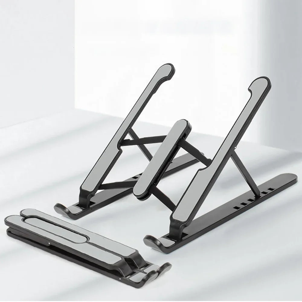 Support PC portable en aluminium pliable