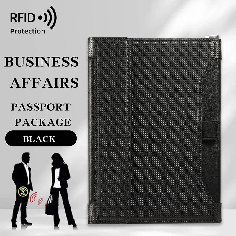 Pochette passeport anti-RFID – tour de cou